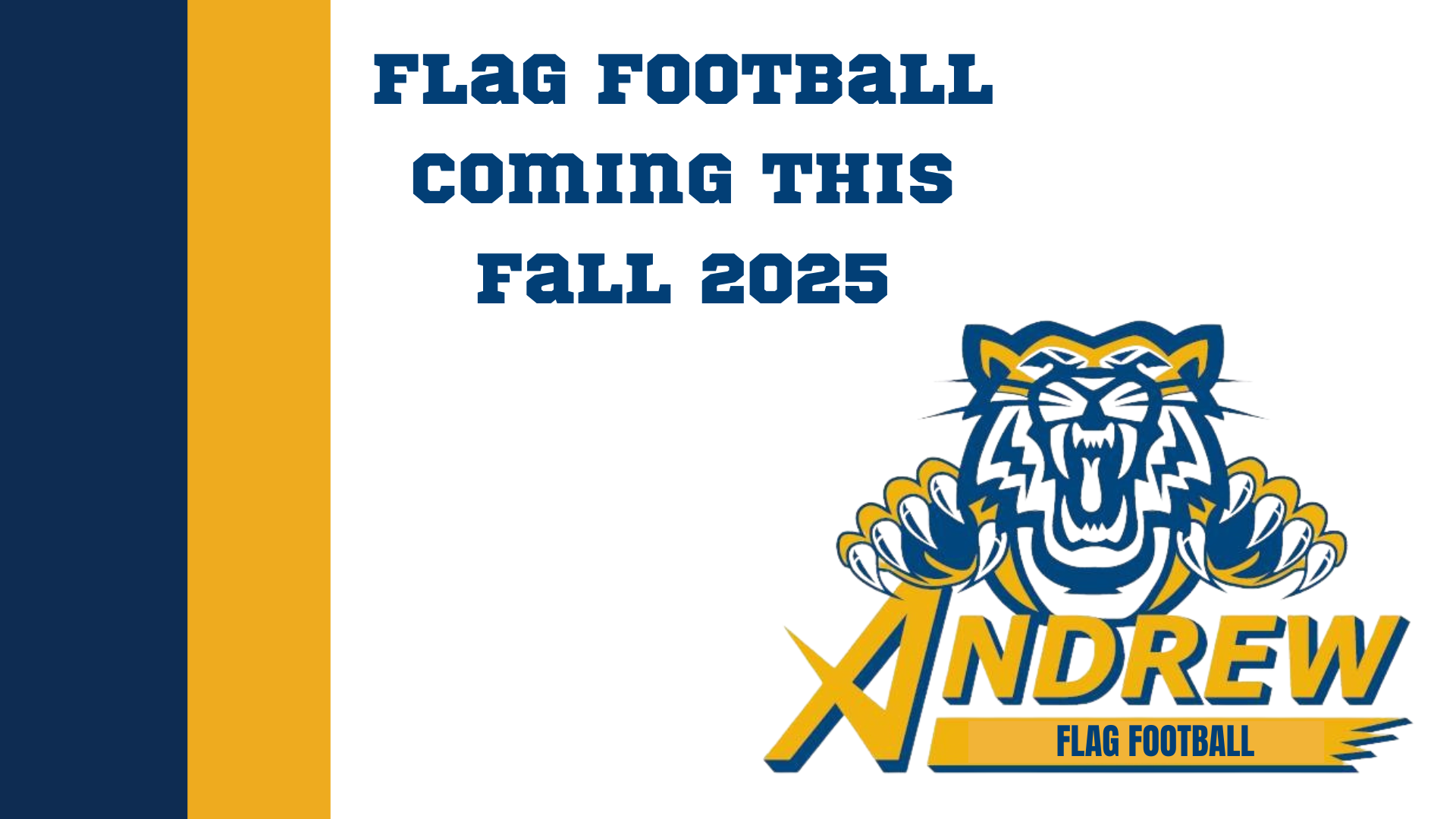 Flag Football Coming Fall 2025