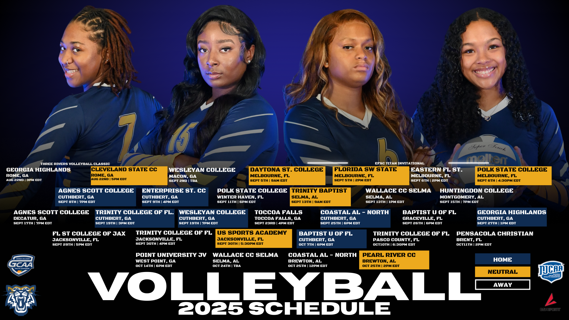 Fighting Tigers Volleyball Announces 2025 Schedule